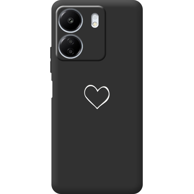 Черный чехол BoxFace Xiaomi Redmi 13C My Heart