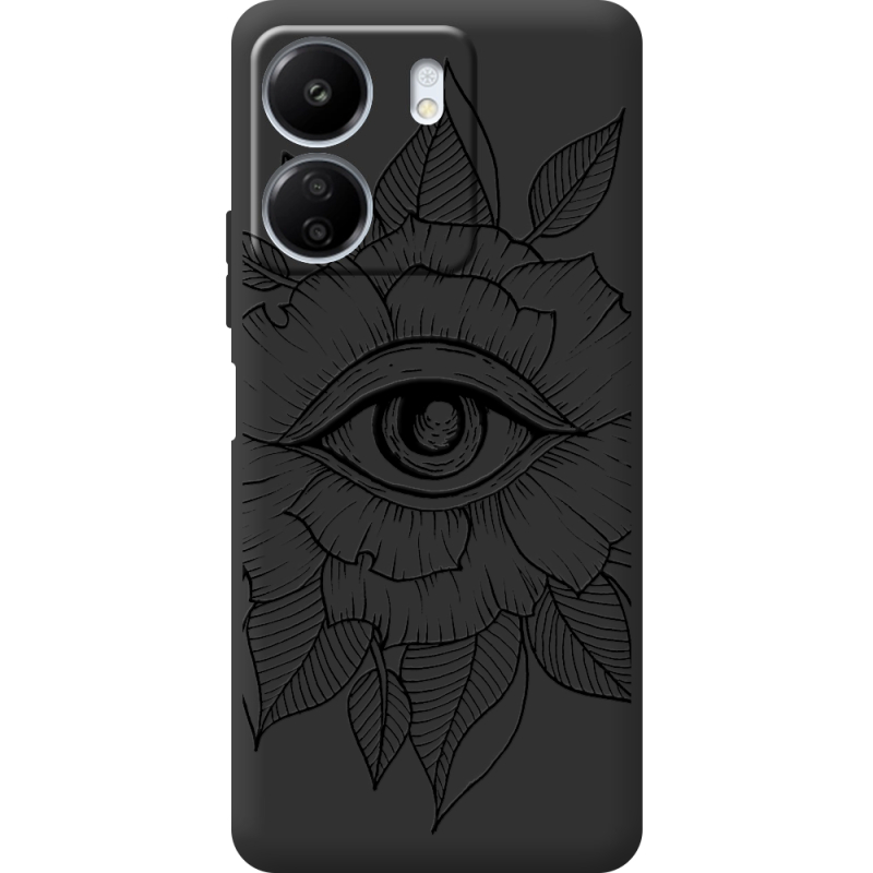 Черный чехол BoxFace Xiaomi Redmi 13C Eye