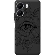 Черный чехол BoxFace Xiaomi Redmi 13C Eye