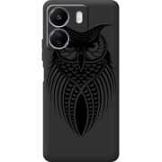 Черный чехол BoxFace Xiaomi Redmi 13C Owl