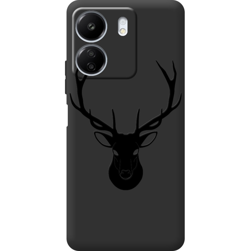 Черный чехол BoxFace Xiaomi Redmi 13C Deer