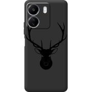 Черный чехол BoxFace Xiaomi Redmi 13C Deer