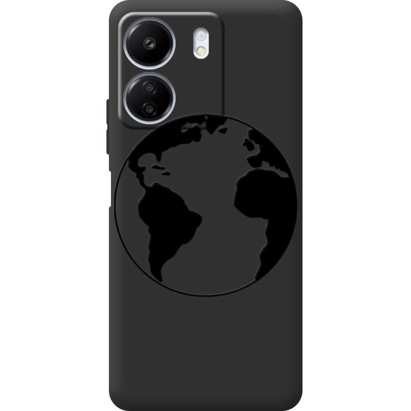 Черный чехол BoxFace Xiaomi Redmi 13C Earth