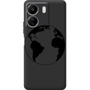 Черный чехол BoxFace Xiaomi Redmi 13C Earth