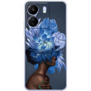 Чехол BoxFace Poco C65 Exquisite Blue Flowers