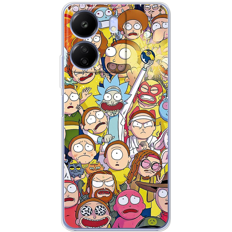 Чехол BoxFace Poco C65 Rick and Morty