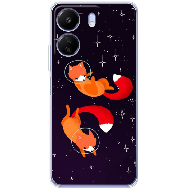 Чехол BoxFace Poco C65 Fox-Astronauts