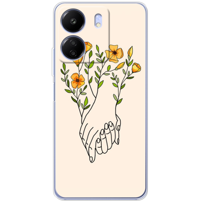 Чехол BoxFace Poco C65 Flower Hands