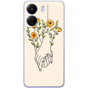 Чехол BoxFace Poco C65 Flower Hands