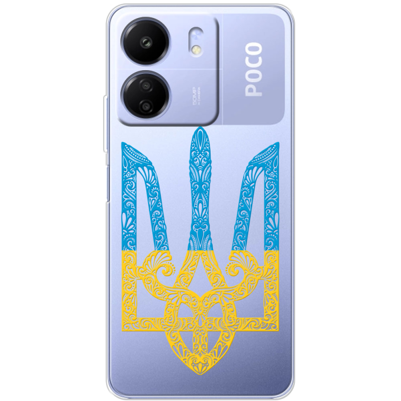 Прозрачный чехол BoxFace Poco C65 Gold Trident