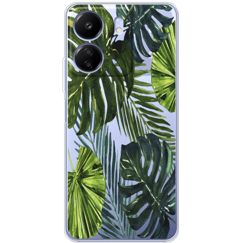 Прозрачный чехол BoxFace Poco C65 Palm Tree