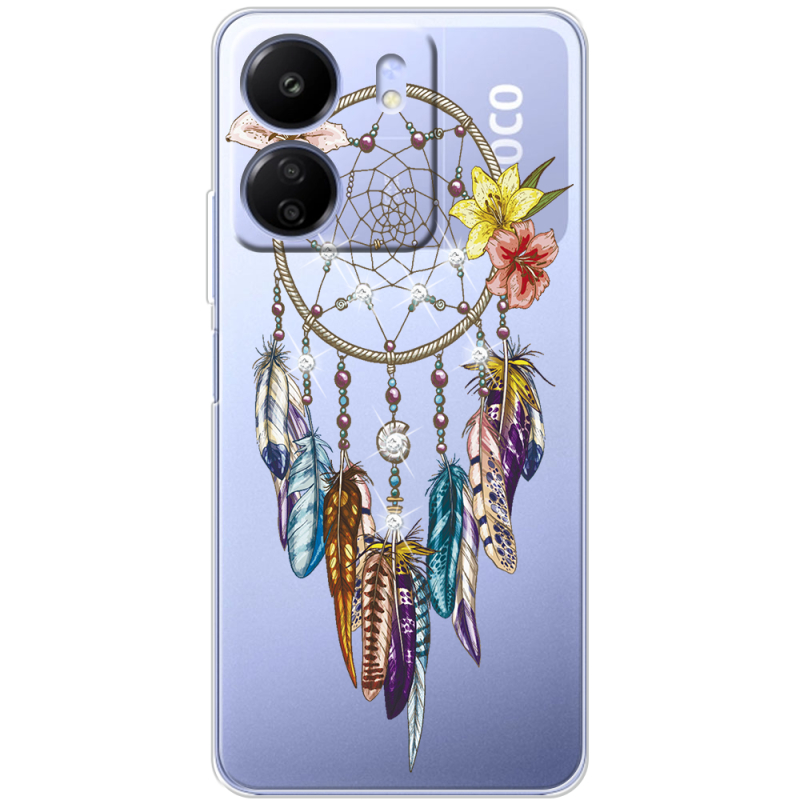 Чехол со стразами Poco C65 Dreamcatcher