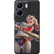 Черный чехол BoxFace Poco C65 Happy Harley Quinn