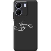 Черный чехол BoxFace Poco C65 Pew Pew