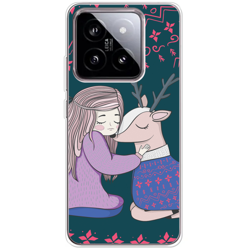 Чехол BoxFace Xiaomi 14 Girl and deer