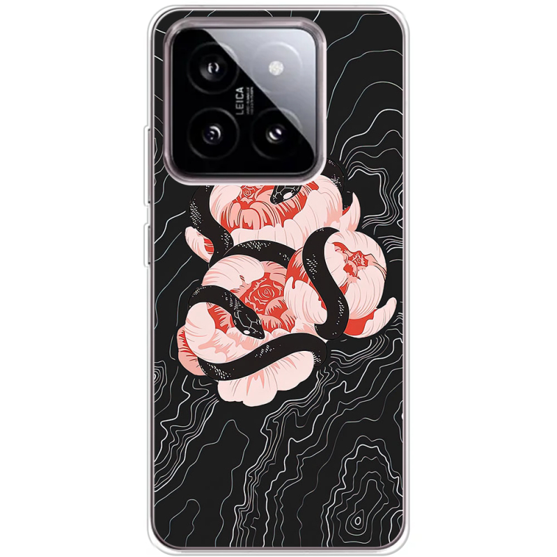 Чехол BoxFace Xiaomi 14 Snake Rose