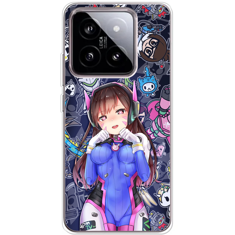 Чехол BoxFace Xiaomi 14 Overwatch D.VA