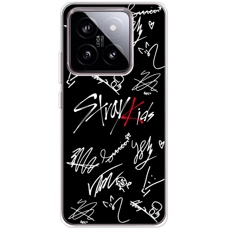 Чехол BoxFace Xiaomi 14 Stray Kids автограф