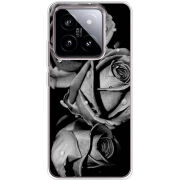 Чехол BoxFace Xiaomi 14 Black and White Roses