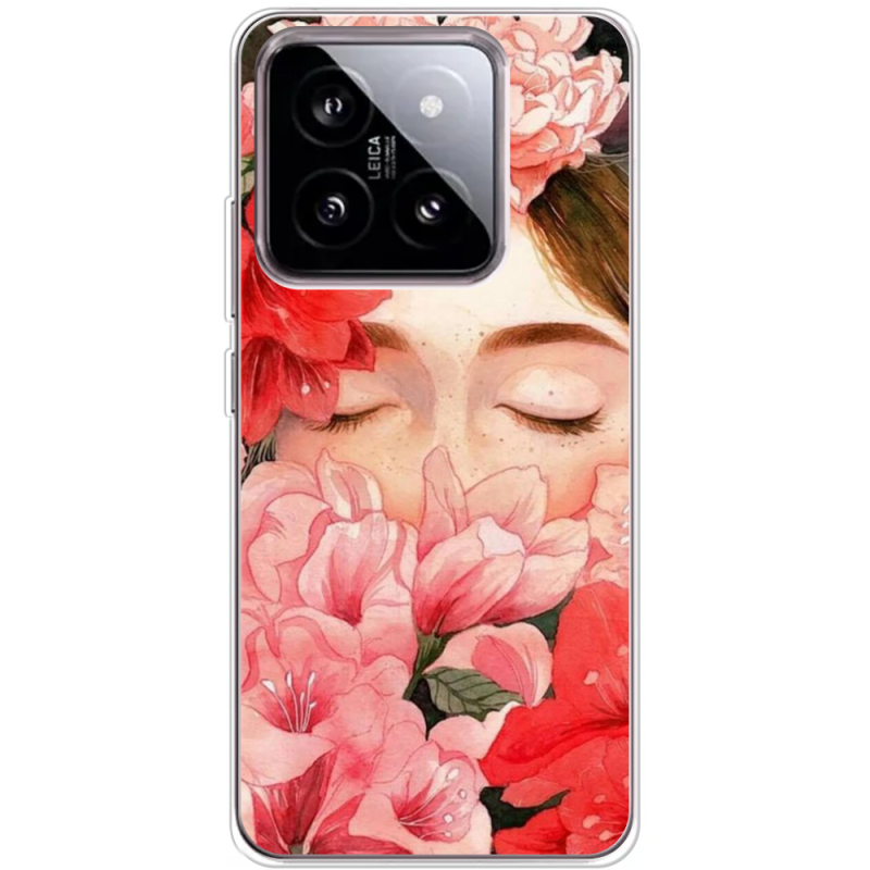 Чехол BoxFace Xiaomi 14 Girl in Flowers