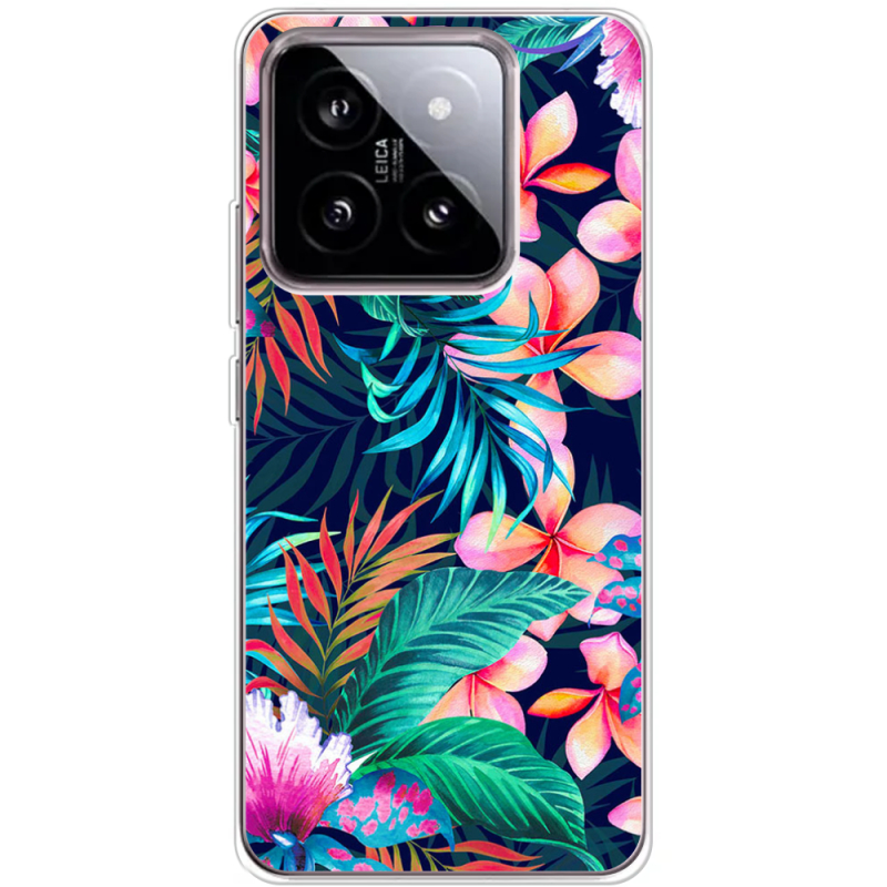 Чехол BoxFace Xiaomi 14 flowers in the tropics