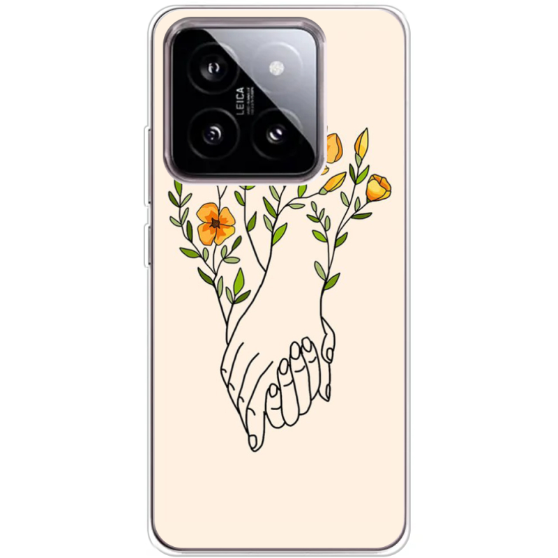 Чехол BoxFace Xiaomi 14 Flower Hands