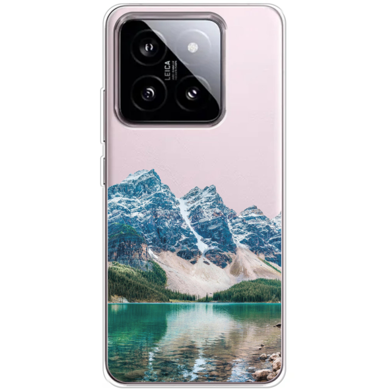 Прозрачный чехол BoxFace Xiaomi 14 Blue Mountain
