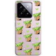 Прозрачный чехол BoxFace Xiaomi 14 Pattern Baby Yoda