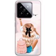 Прозрачный чехол BoxFace Xiaomi 14 Travel Girl