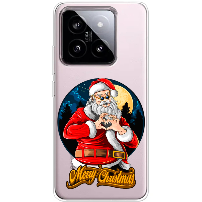 Прозрачный чехол BoxFace Xiaomi 14 Cool Santa