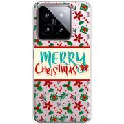 Прозрачный чехол BoxFace Xiaomi 14 Vintage Christmas Pattern