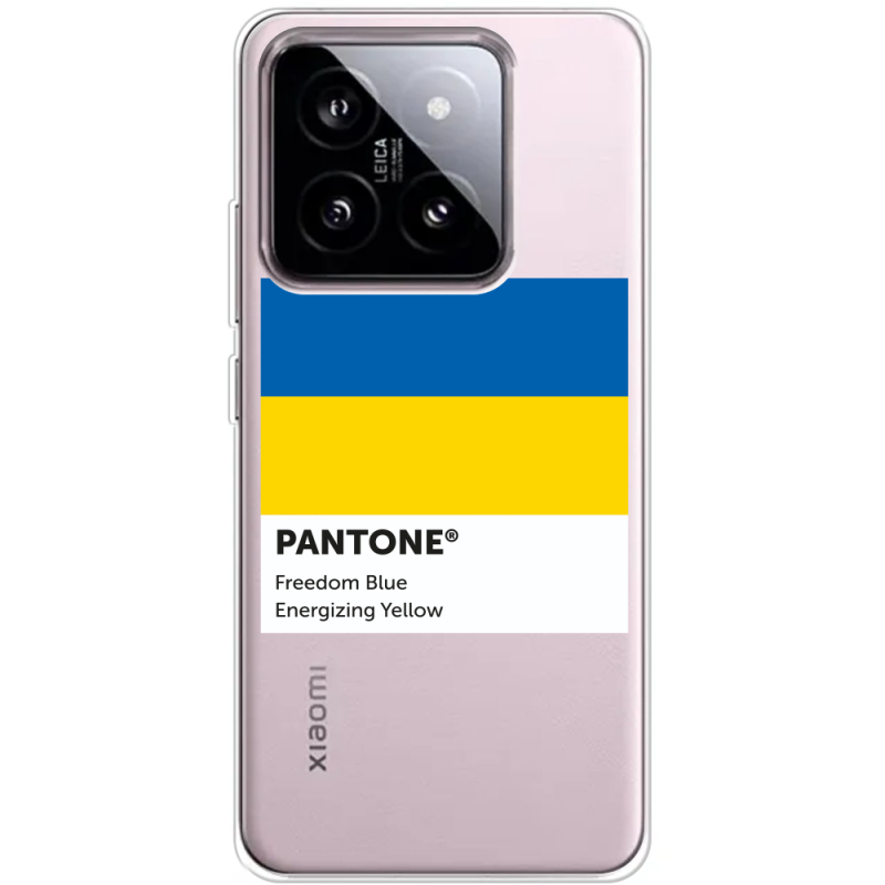 Прозрачный чехол BoxFace Xiaomi 14 Pantone вільний синій