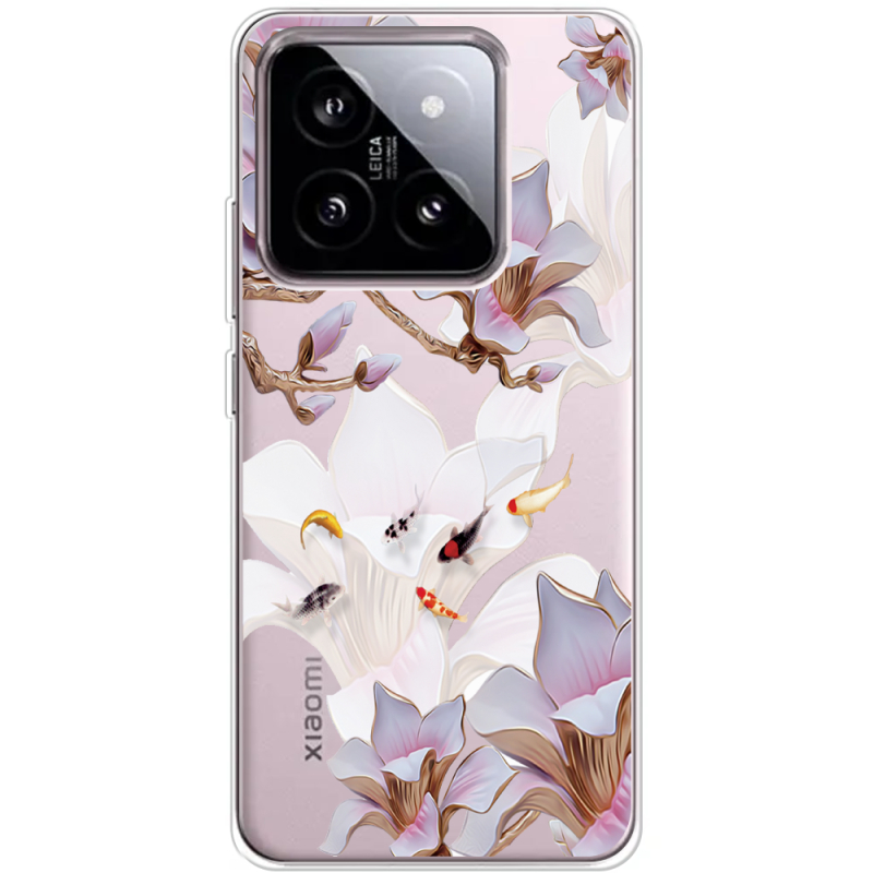 Прозрачный чехол BoxFace Xiaomi 14 Chinese Magnolia