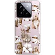 Прозрачный чехол BoxFace Xiaomi 14 Cotton and Rabbits