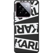 Черный чехол BoxFace Xiaomi 14 White Karl