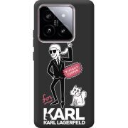 Черный чехол BoxFace Xiaomi 14 For Karl