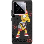 Черный чехол BoxFace Xiaomi 14 Yellow Fun