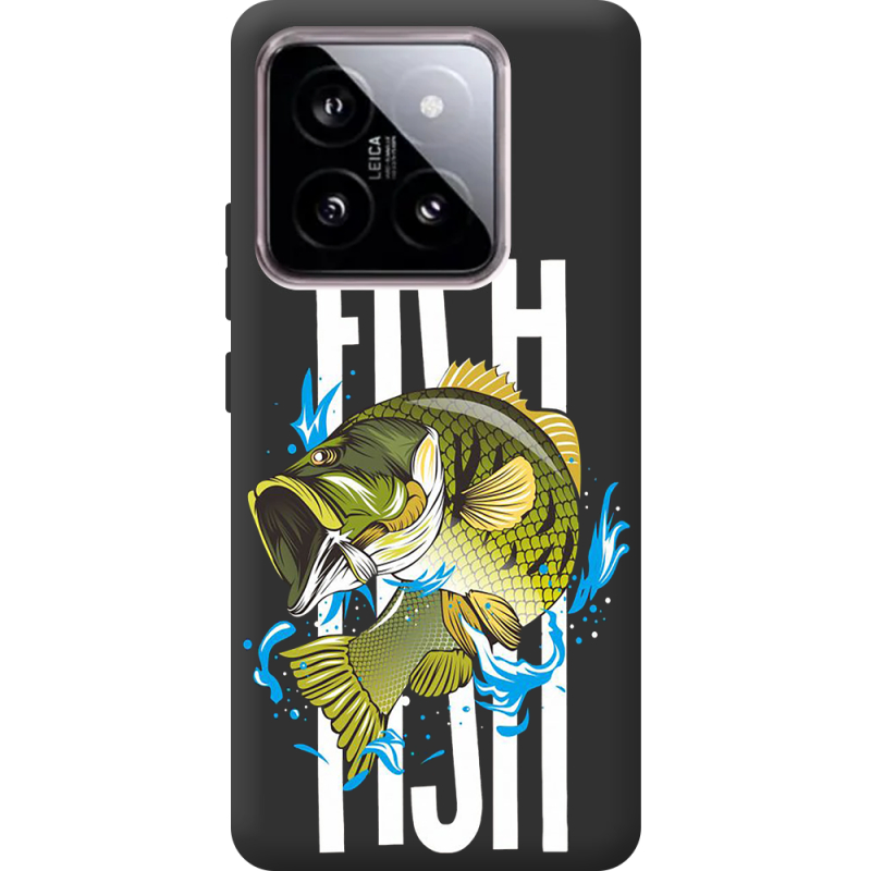 Черный чехол BoxFace Xiaomi 14 Fish