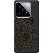 Черный чехол BoxFace Xiaomi 14 Chinese Dragon