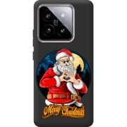 Черный чехол BoxFace Xiaomi 14 Cool Santa