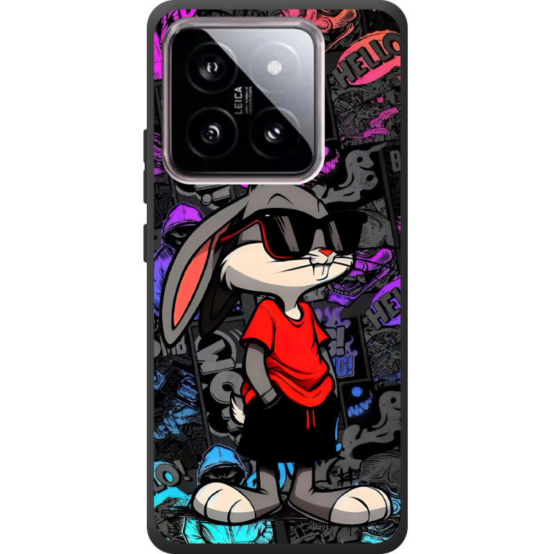 Черный чехол BoxFace Xiaomi 14 Малий вухань