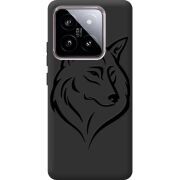 Черный чехол BoxFace Xiaomi 14 Wolf