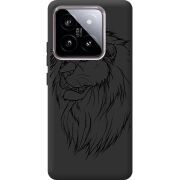 Черный чехол BoxFace Xiaomi 14 Lion