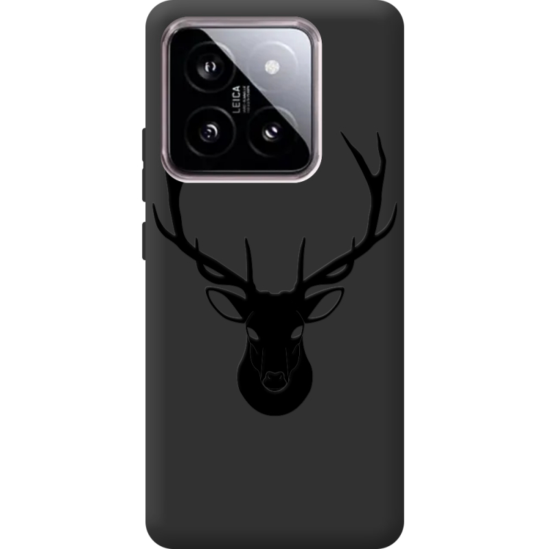 Черный чехол BoxFace Xiaomi 14 Deer