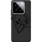 Черный чехол BoxFace Xiaomi 14 Skull and Roses