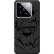 Черный чехол BoxFace Xiaomi 14 Bear King