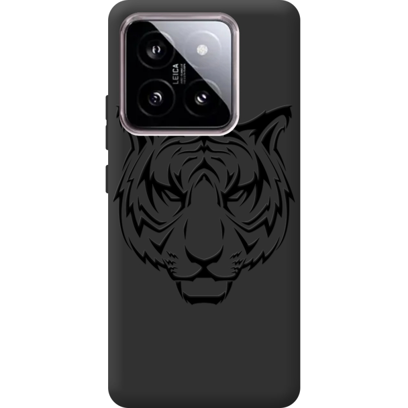 Черный чехол BoxFace Xiaomi 14 Tiger