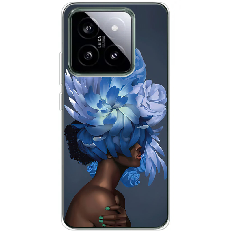 Чехол BoxFace Xiaomi 14 Pro Exquisite Blue Flowers