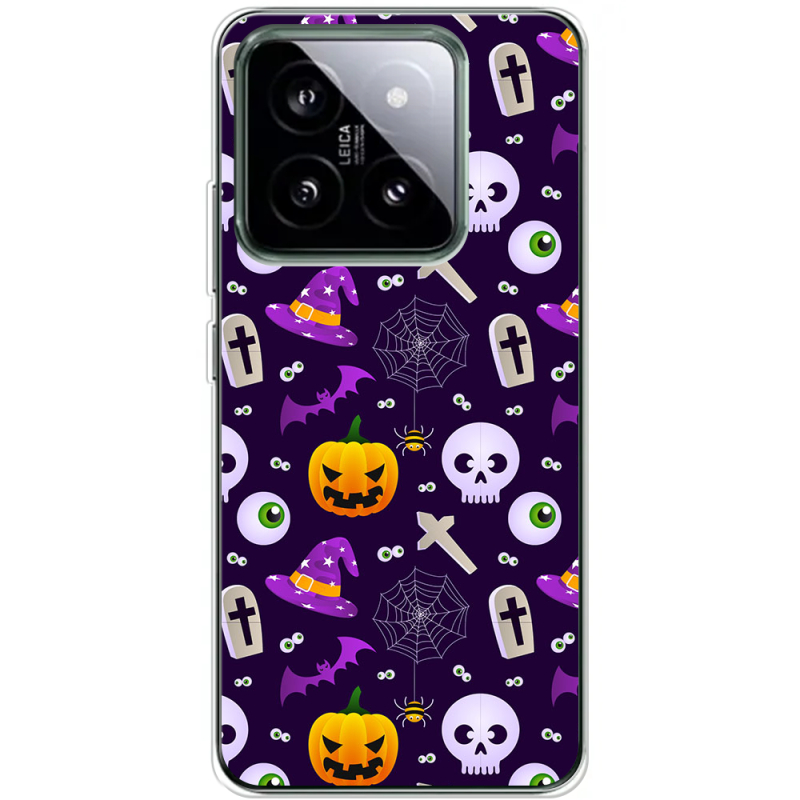 Чехол BoxFace Xiaomi 14 Pro Halloween Purple Mood