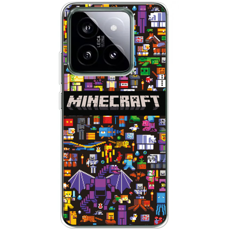 Чехол BoxFace Xiaomi 14 Pro Minecraft Mobbery